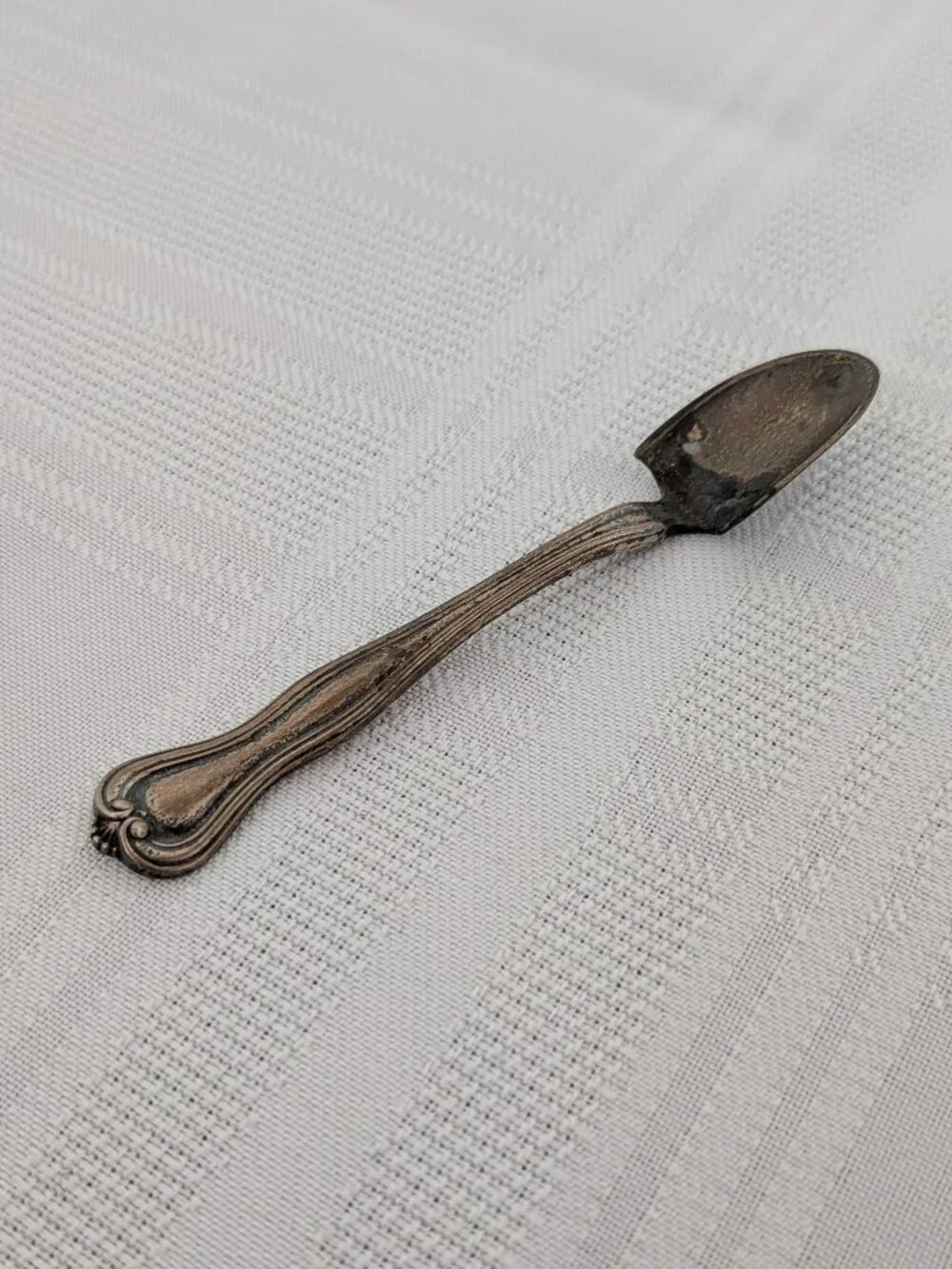 Sterling Silver Salt Spoon | Mechanics Sterling Co Early 20th Century